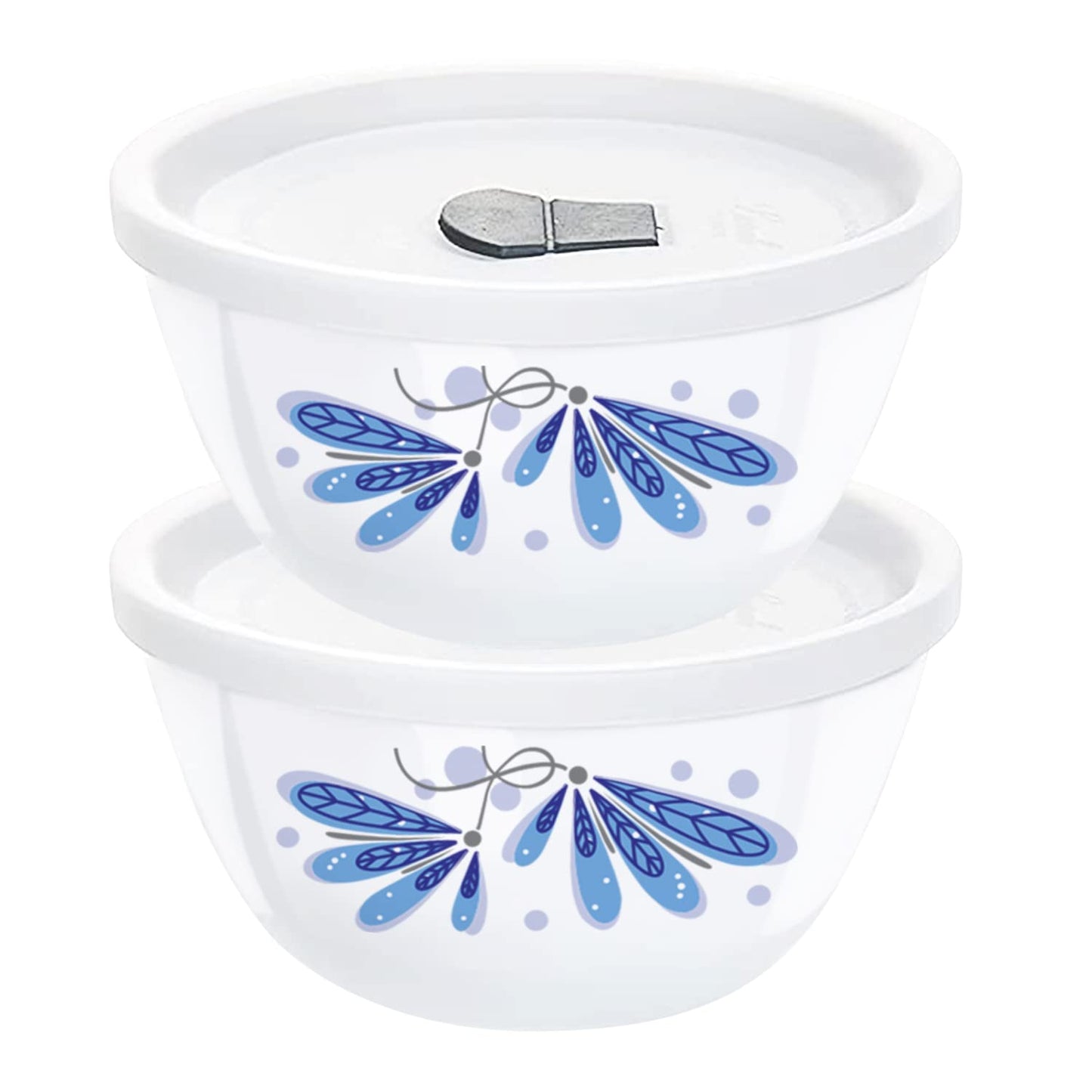 Larah by Borosil Twilight 4 pc Mixing Bowl, 1 L x 2