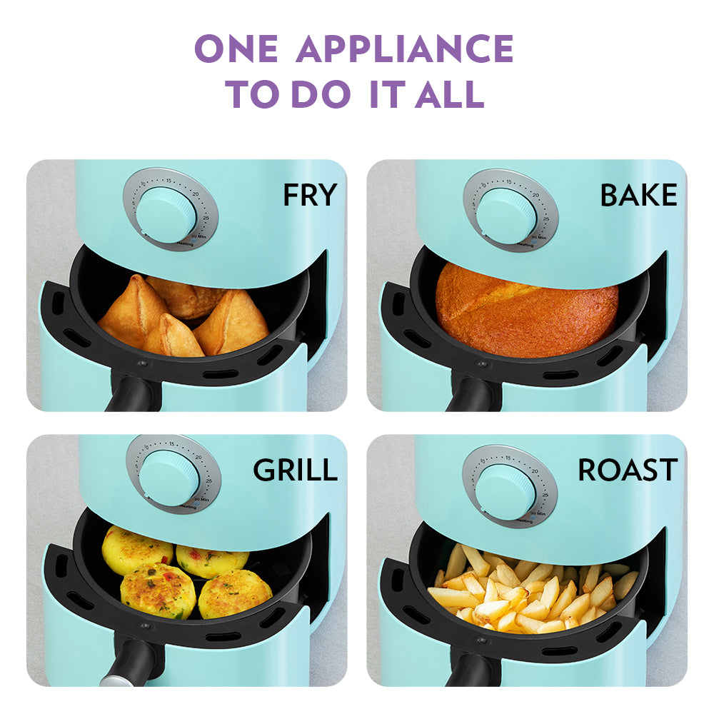 Borosil Best 1.2L Air Fryer-Blue