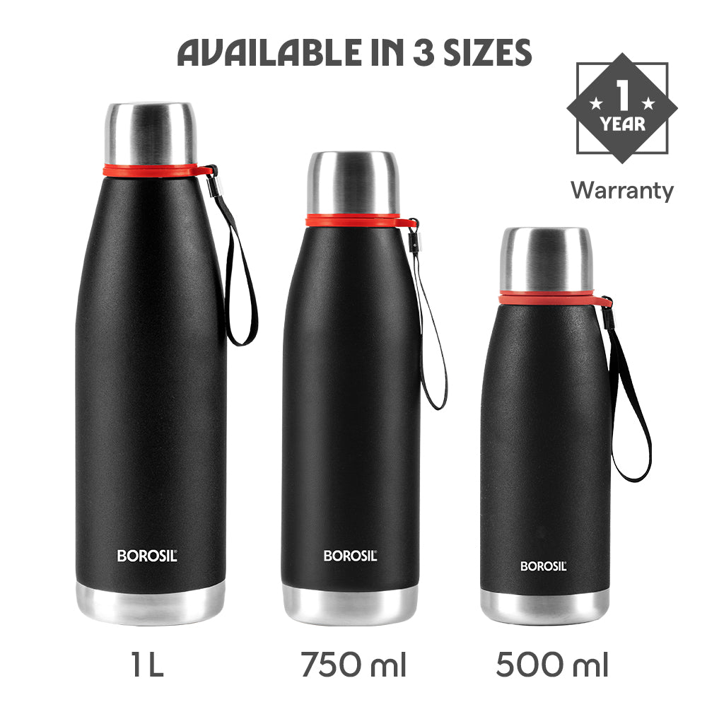 Altis Vacuum Insualted Bottle, Black