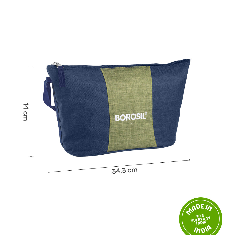 Borosil Ace Lunch Bag, Daisy For Set of 4 - (320 ml & 240 ml)