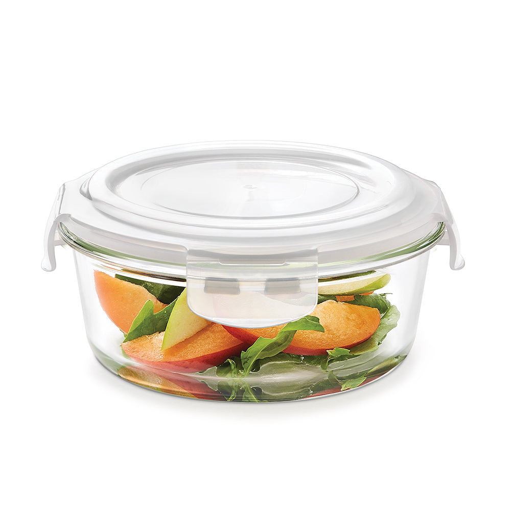 Larah Glass Klip n Store, Round Container