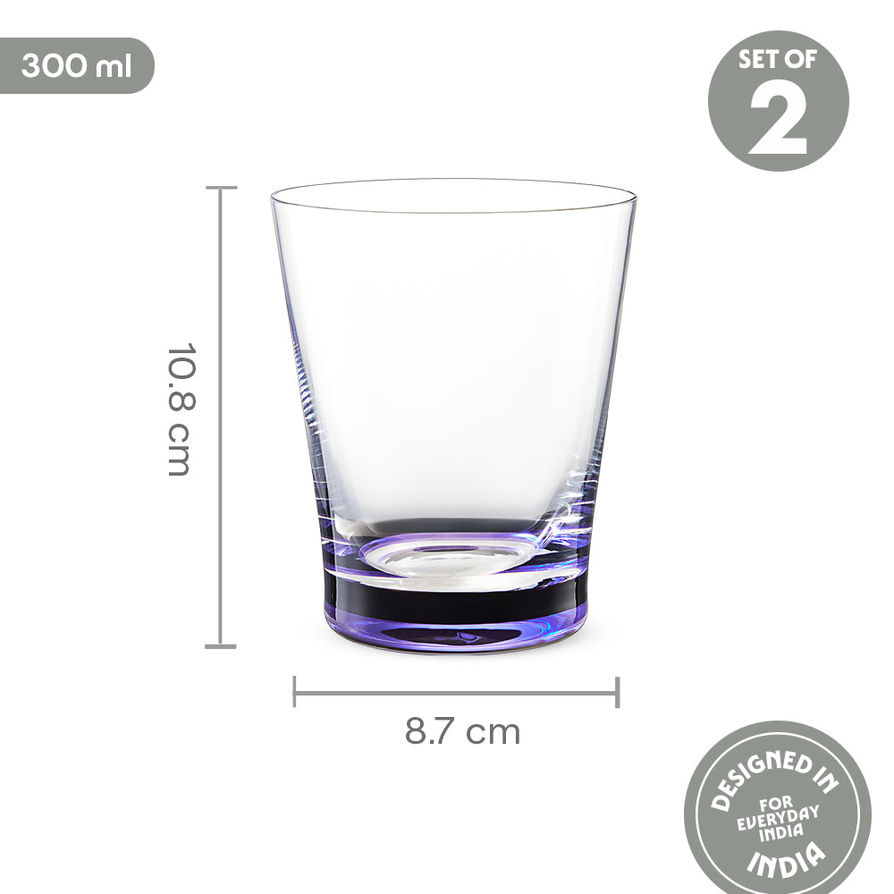 Orra Glass Tumbler Set, Purple