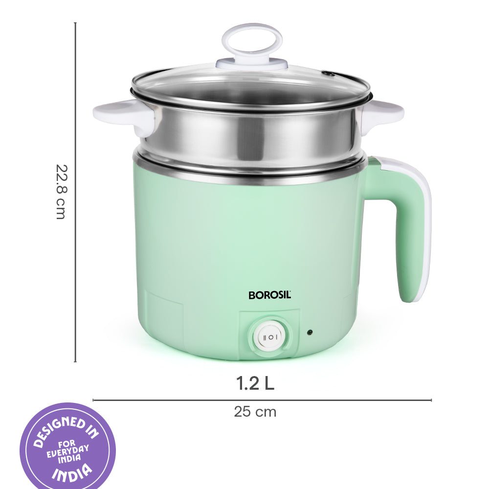 Borosil Klassic 1.2L Electric Multi Kettle
