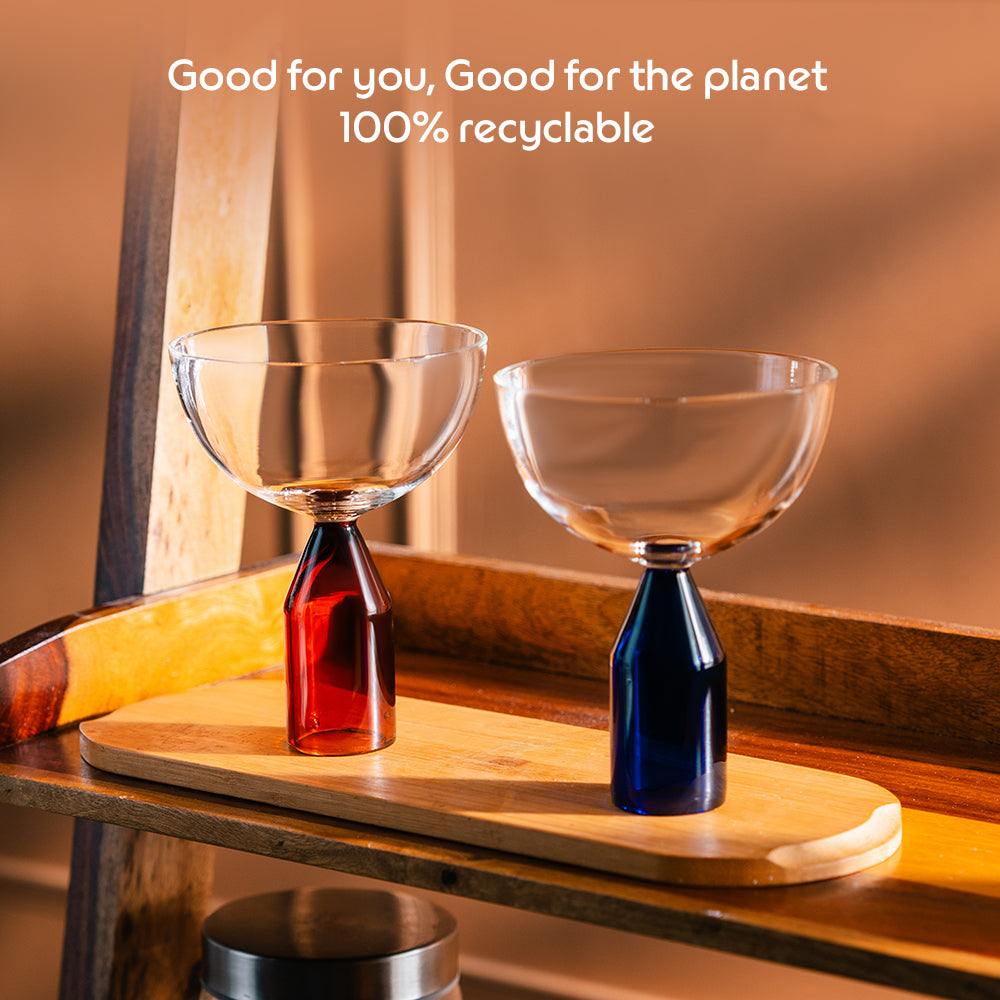 Kairo Ice Cream Bowls, Frost - Set of 2