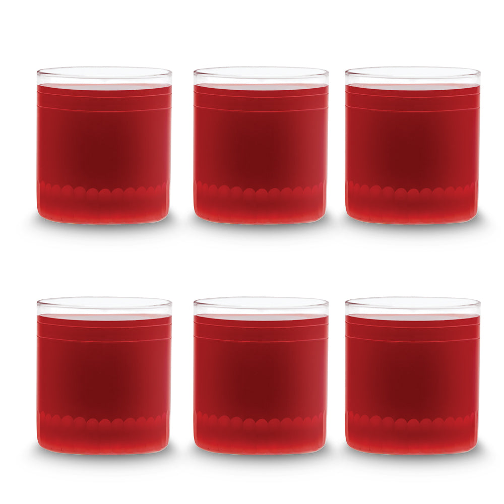 Borosil Leo Cut Glass, Set of 6