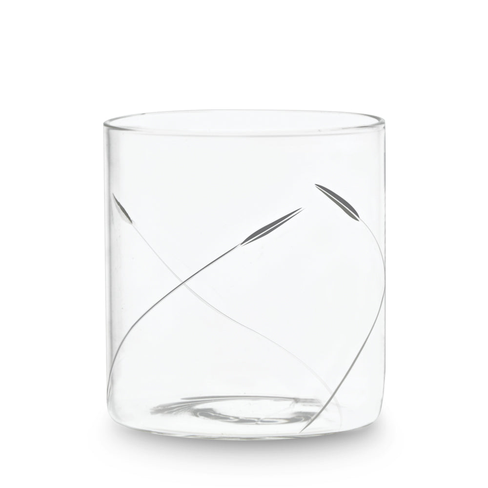 Borosil Swirl Cut Glass, Set of 6
