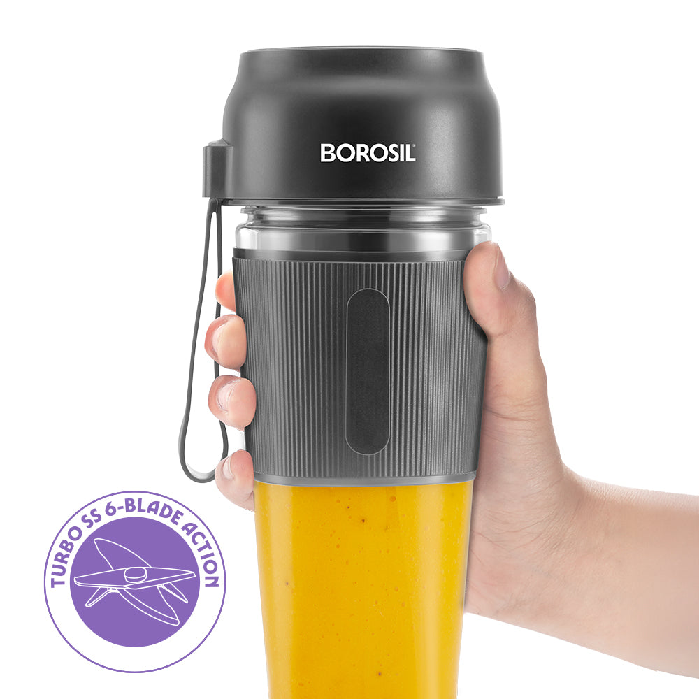 Nutrigrip Portable Blender, Grey, 40 W