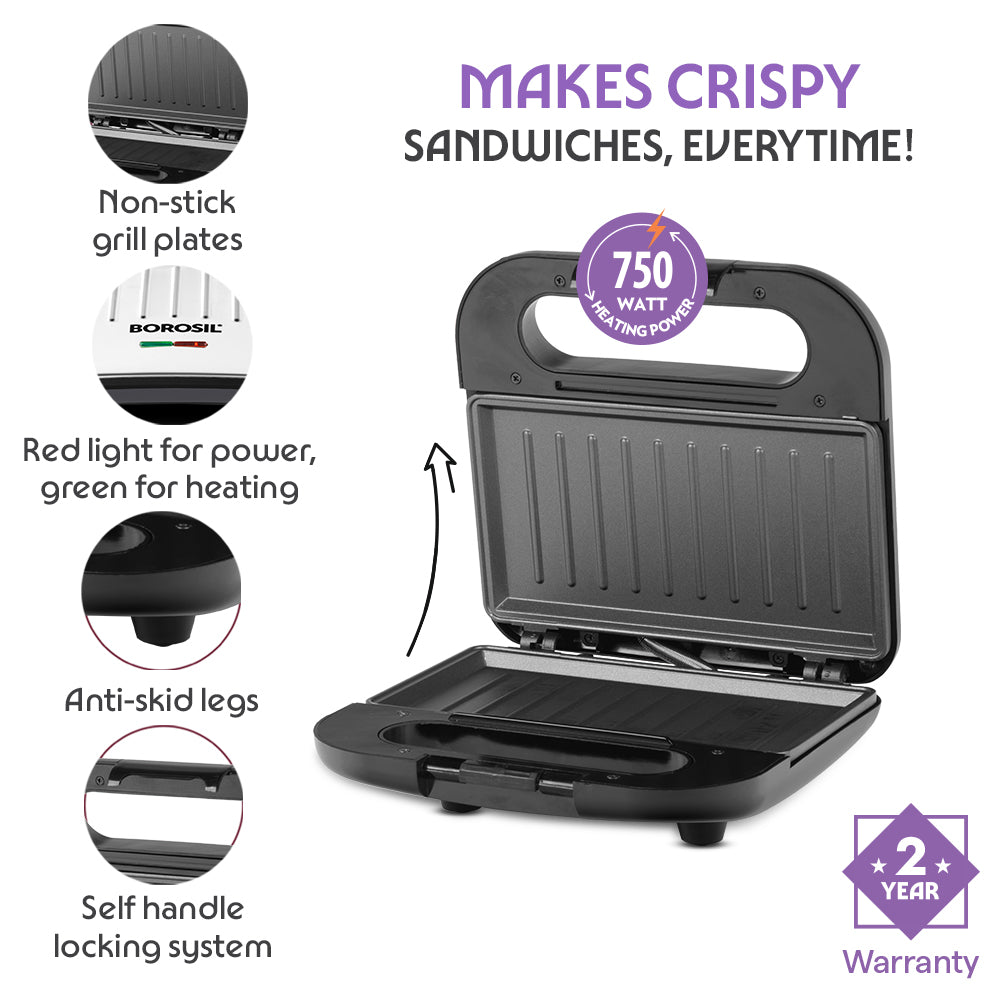 Borosil GrillMate Sandwich Maker Sandwich Maker