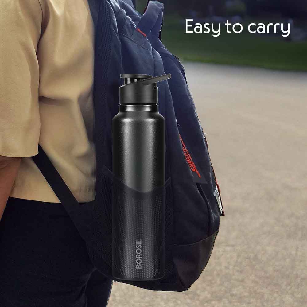 Borosil SipFresh SS Single Wall Bottle, Galaxy, 1 L