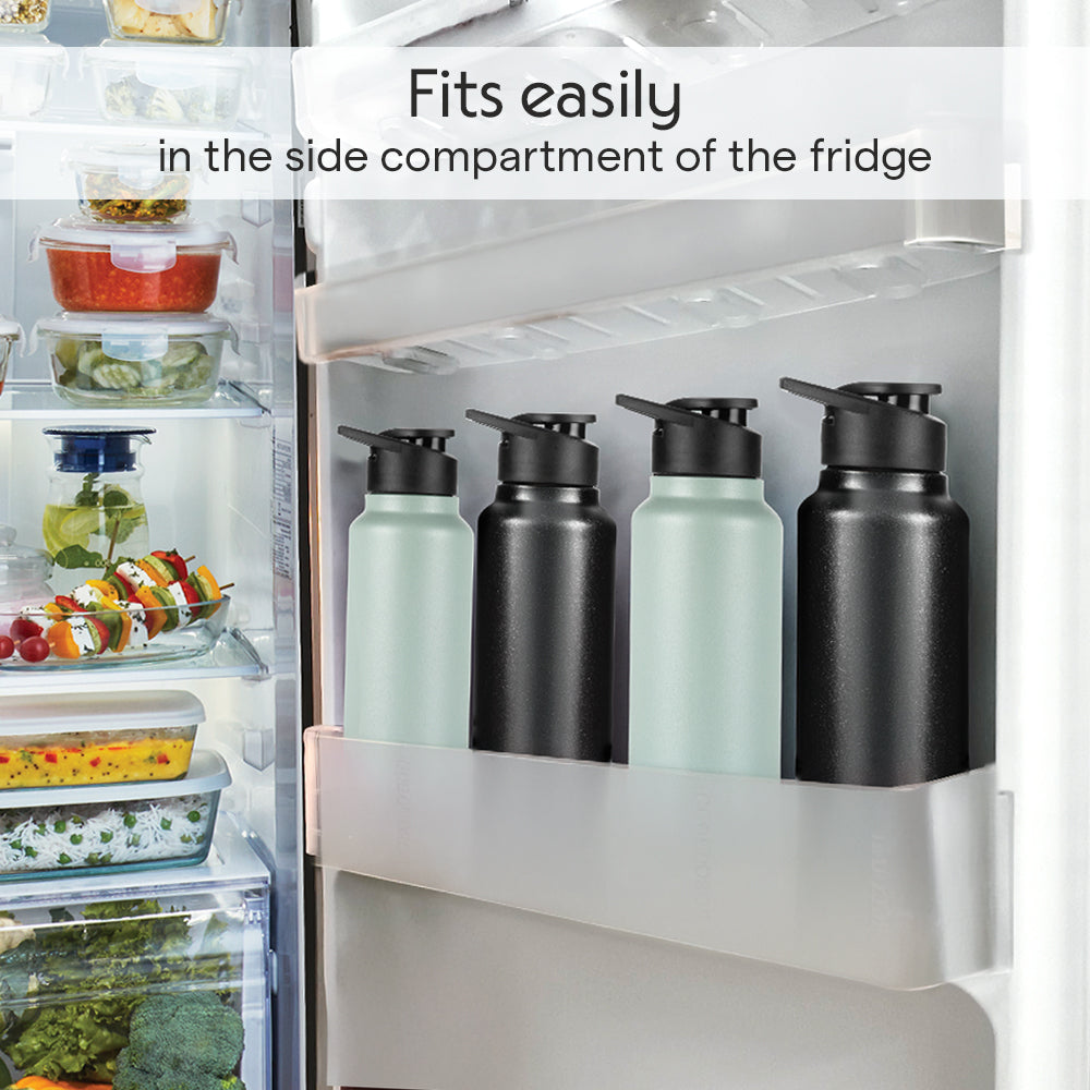 Borosil SipFresh SS Single Wall Bottle, Mint, 1 L