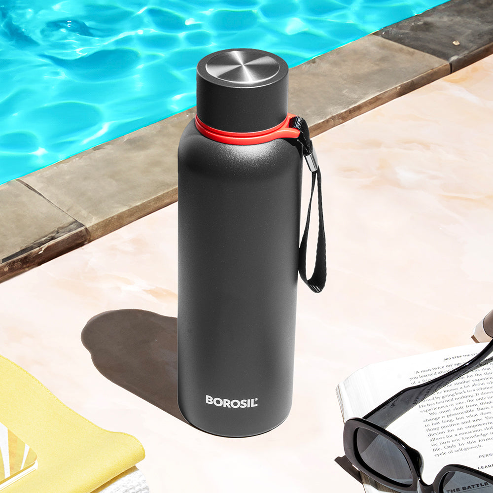 Borosil Trek Black, 700ml