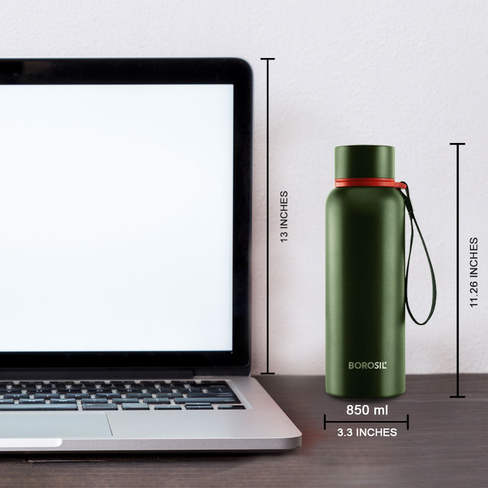 Borosil Trek Green Personalise, 850ml