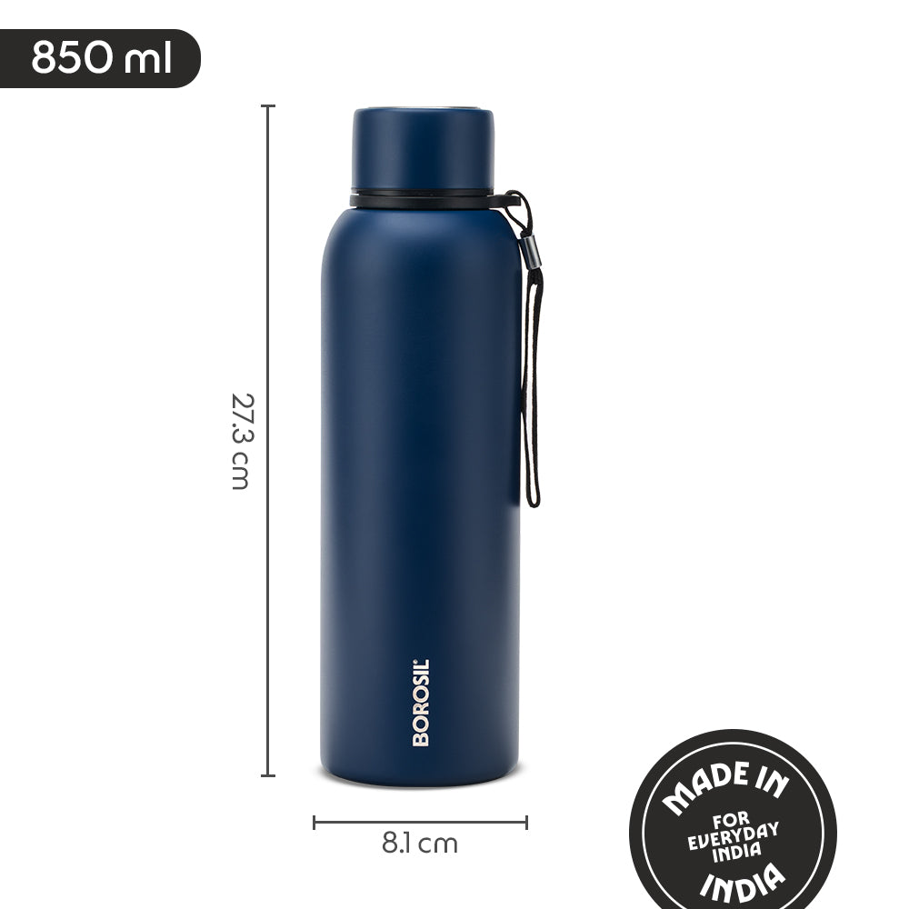 Borosil Trek Indigo, 850ml