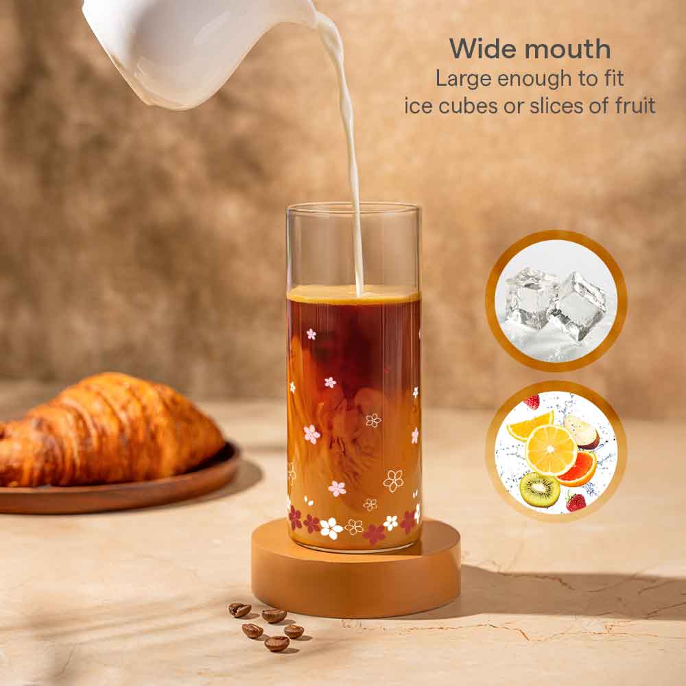 Borosil Spring Punch Glasses, Set of 2