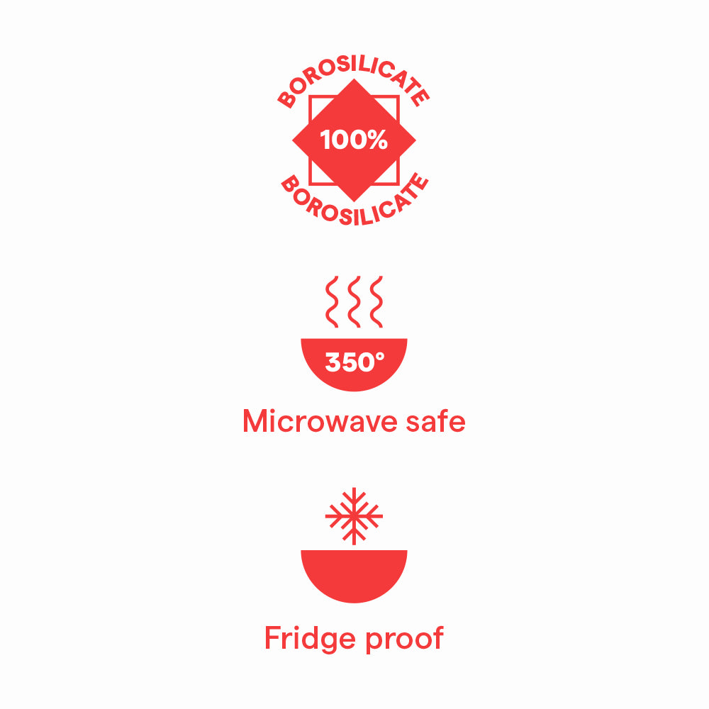 Borosil Vision Espresso Cup Set, 120ml x 6