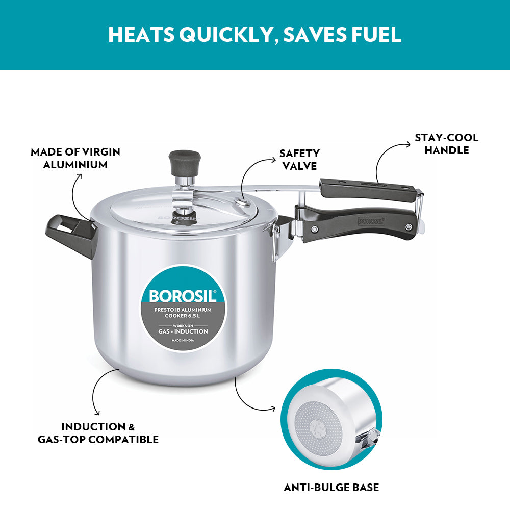 Borosil Presto Aluminium Pressure Cooker