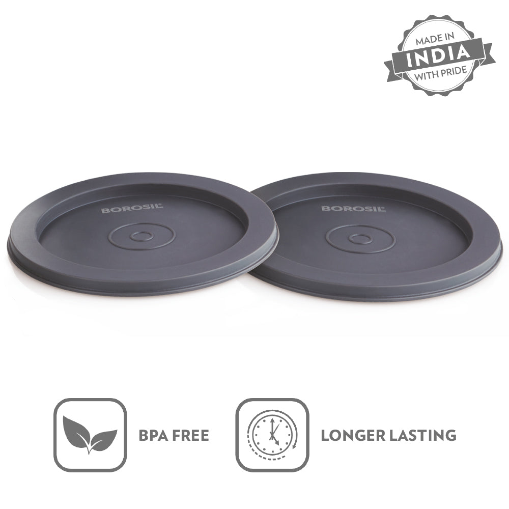 Borosil Carry Fresh Lid, Set of 2, ( for 280ml & 180ml Container)