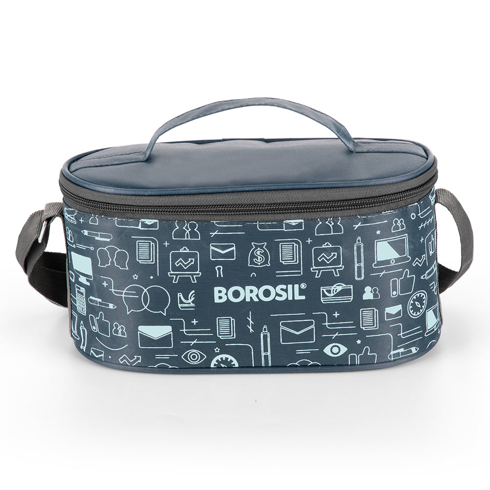 Borosil CarryFresh Lunch Bag For Lunch Box Set of 4, (280ml x 2 + 180ml x 2)