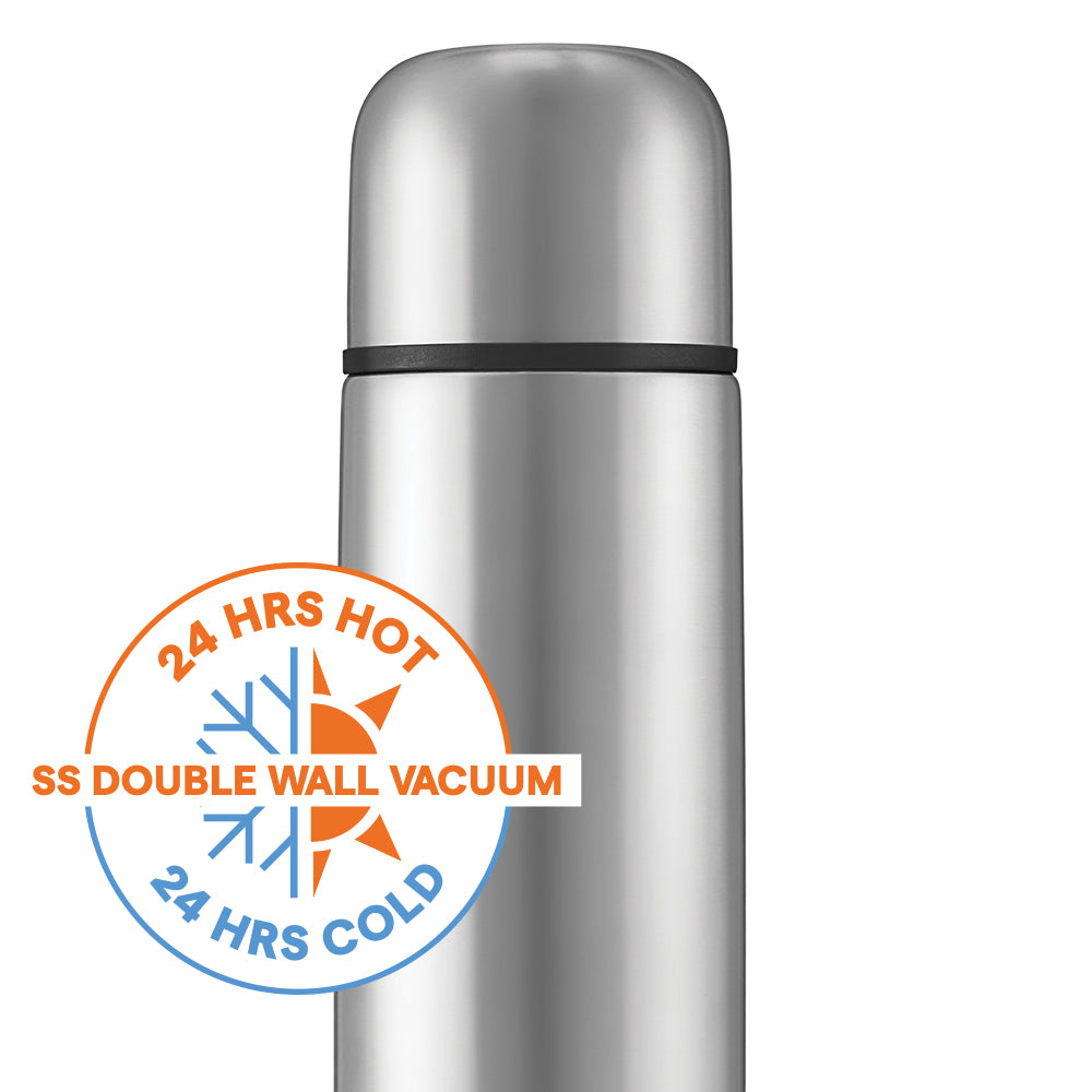 Borosil Thermo Flask 1L, Black