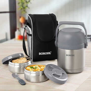 Borosil Hot n Fresh Lunchbox, 2 container
