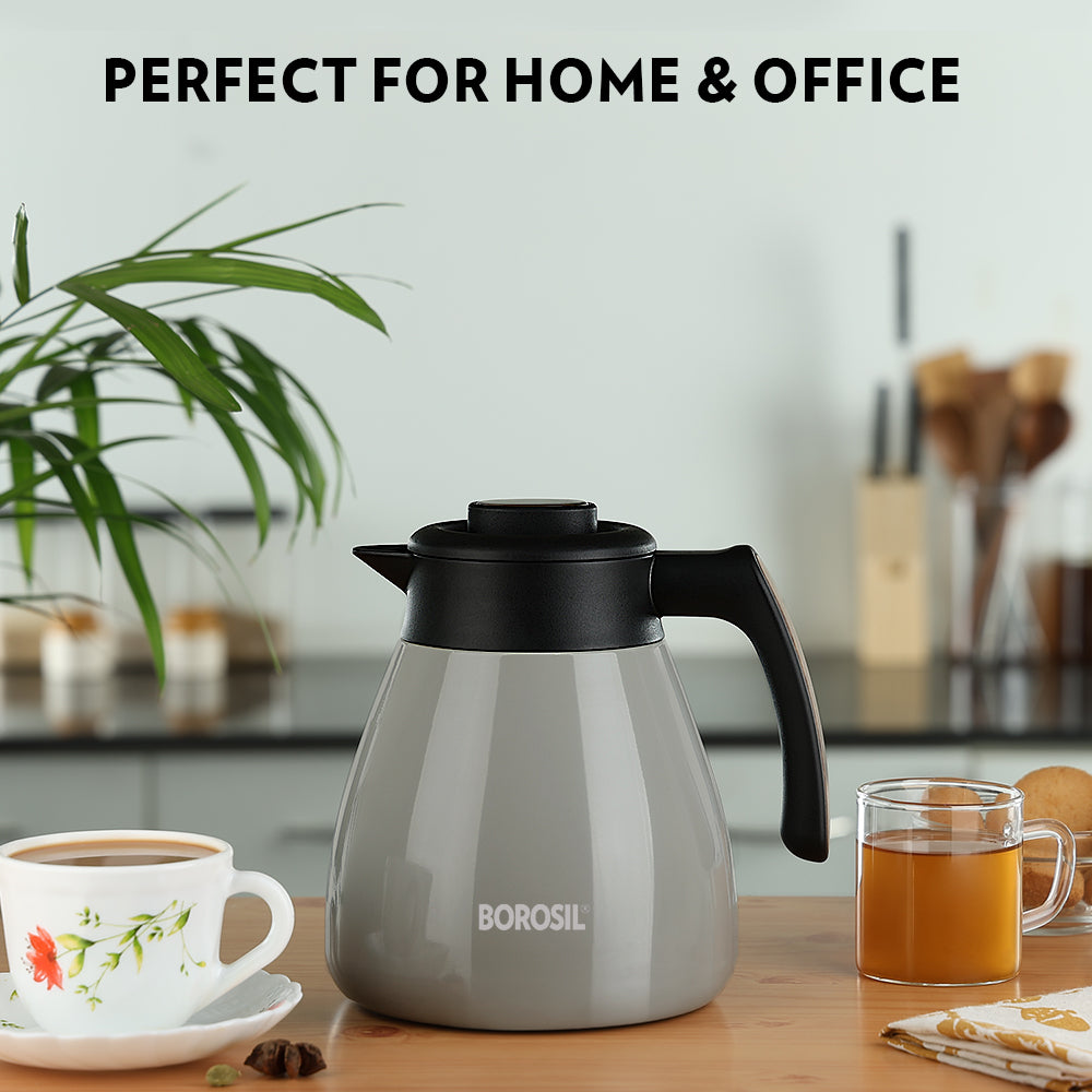 Borosil Insulated Tea Pot, Birch, 1.5L