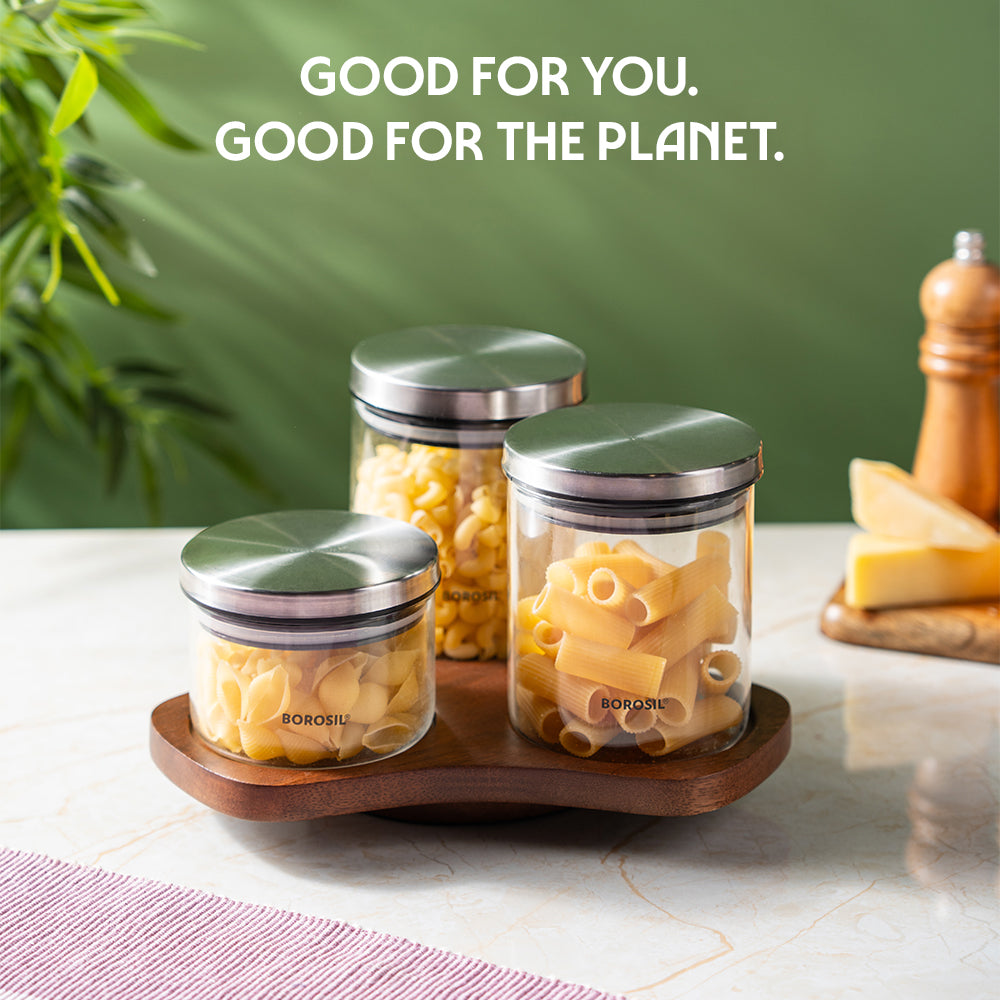 Verve Wooden Storage Jar