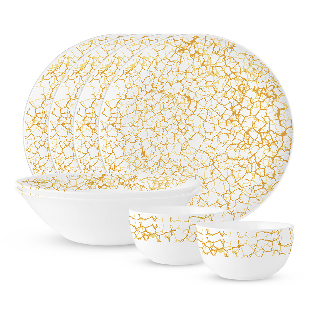 Larah by Borosil, Petra Dinner Set 10 pc Set: Serves 4
