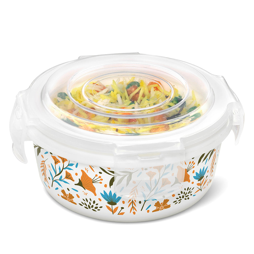 Larah By Borosil Ziva Sky Klip N Store Storage Container 400 ml