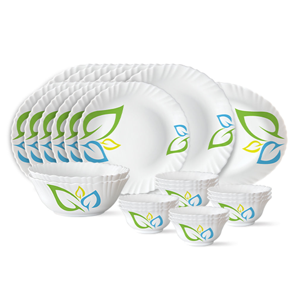 Larah by Borosil, Annona Dinner Set 27 pc Set: Serves 6