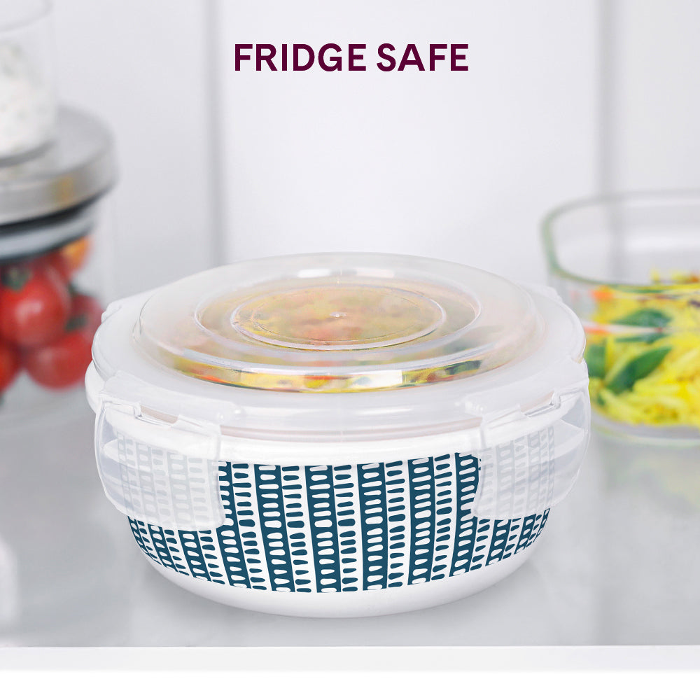 Larah By Borosil Helix Klip N Store Storage Container 400 ml x 2