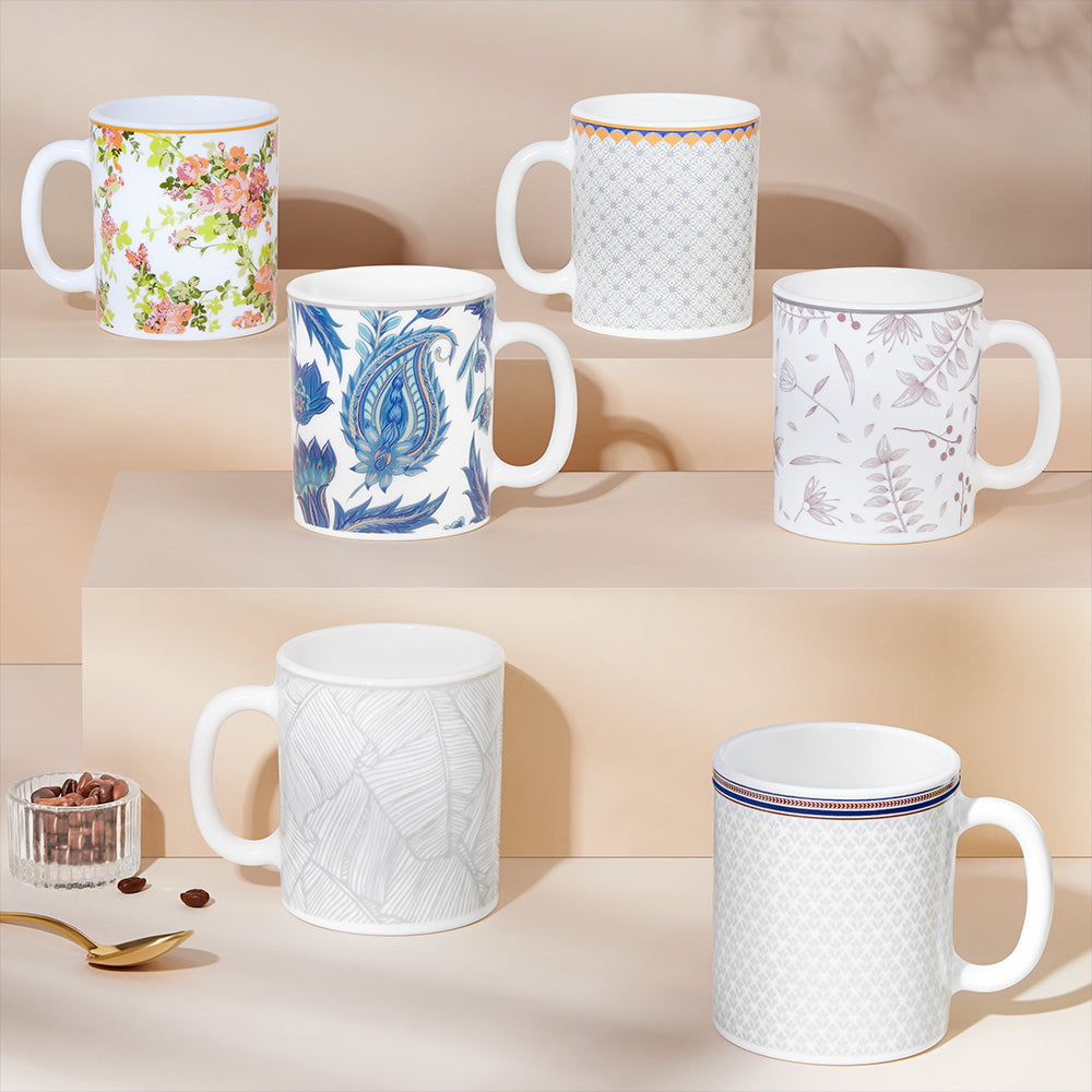 Larah By Borosil Kosmia Mug Set, 320 ml 320 ml x 2