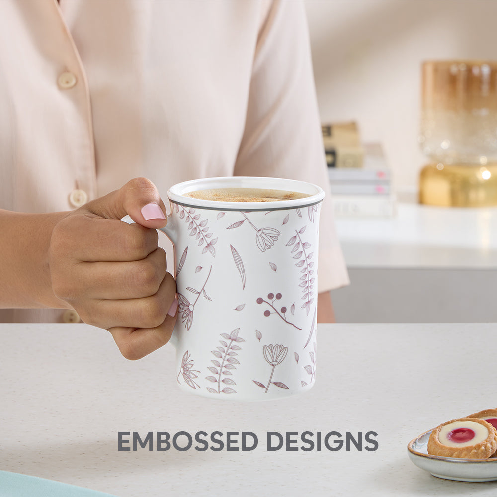 Larah By Borosil Grandeur Mug Set, 350 ml 350 ml x 2