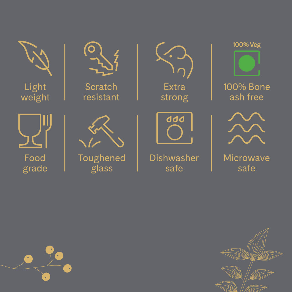 Larah By Borosil Grandeur Mug Set, 350 ml 350 ml x 2