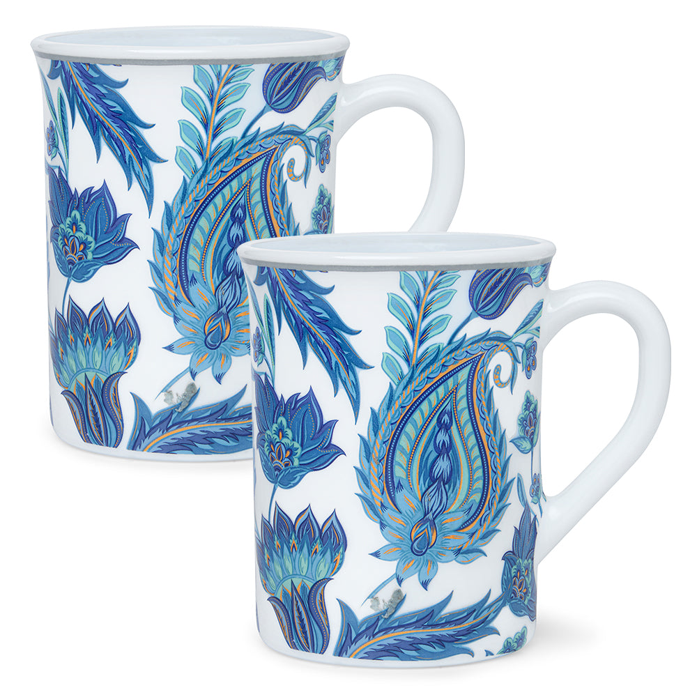 Larah By Borosil New Iris Mug Set, 350 ml 350 ml x 2