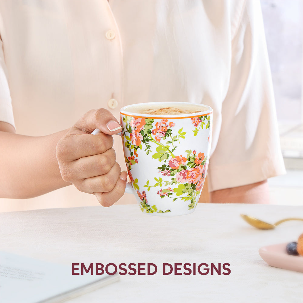 Larah By Borosil Amora Mug Set, 390 ml 390 ml x 2