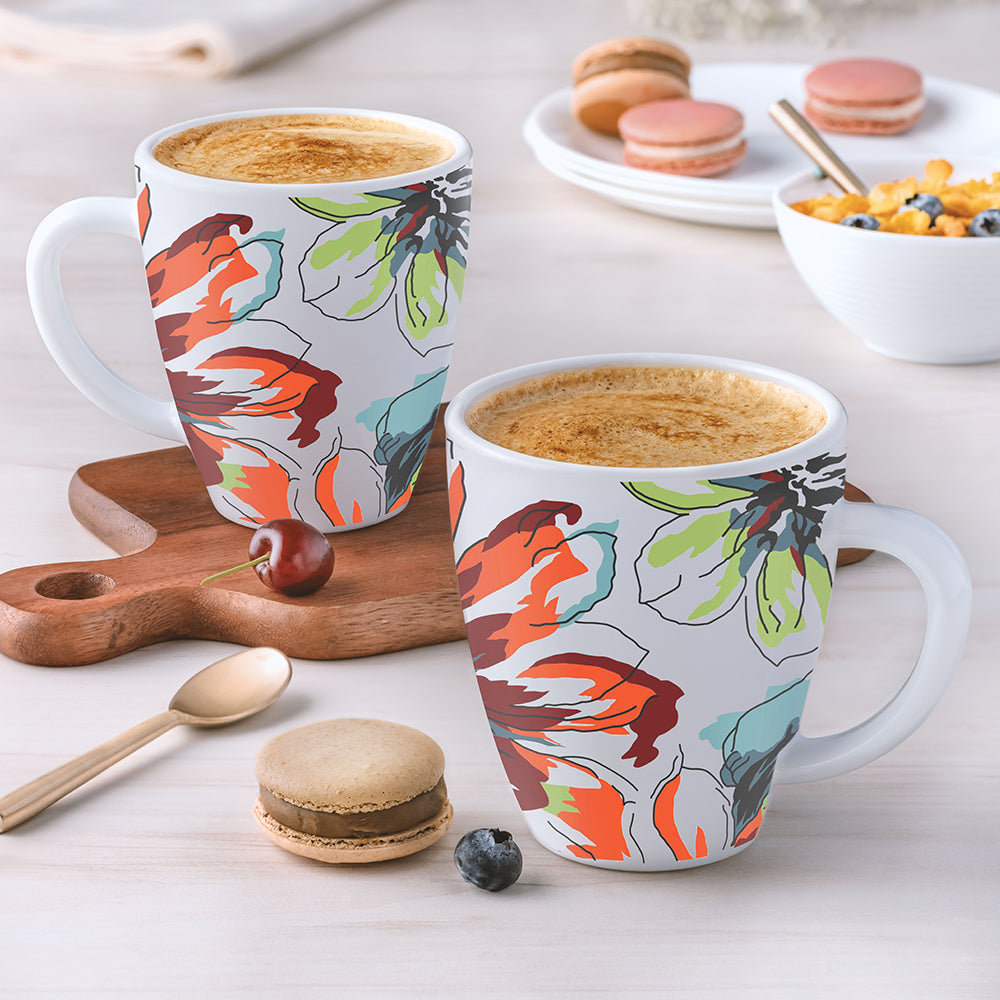 Larah by Borosil Bali Mug Set 400 ml x 2