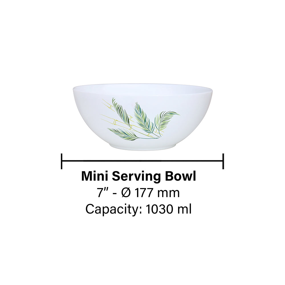 Larah by Borosil Breeze Snack Bowl with Cover 2 pc Set + 2 Lids