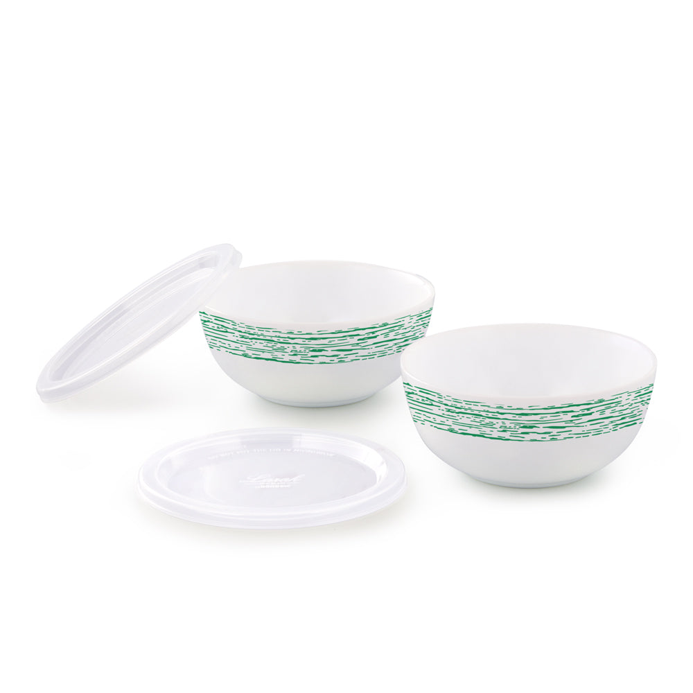 Larah by Borosil Green Nova Serve n Store 2 pc Set