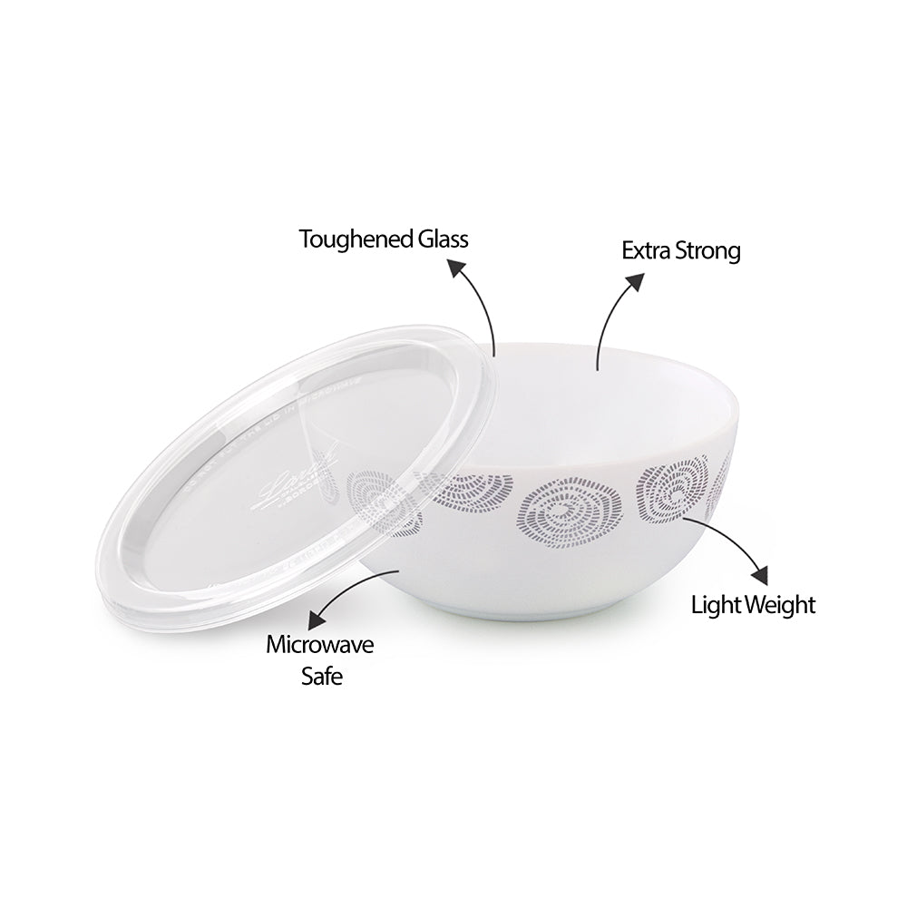 Larah by Borosil Moonbeam Serve n Store 2 pc Set