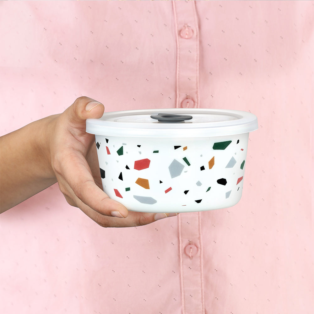 Larah By Borosil Confetti Storage Bowl Set 400 ml x 2