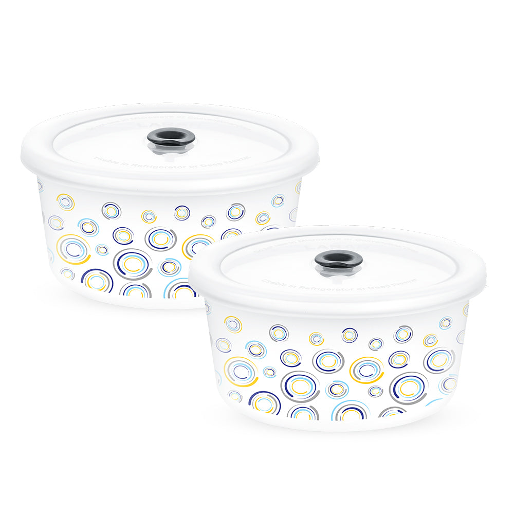 Larah By Borosil Jupiter Storage Bowl Set 800 ml x 2