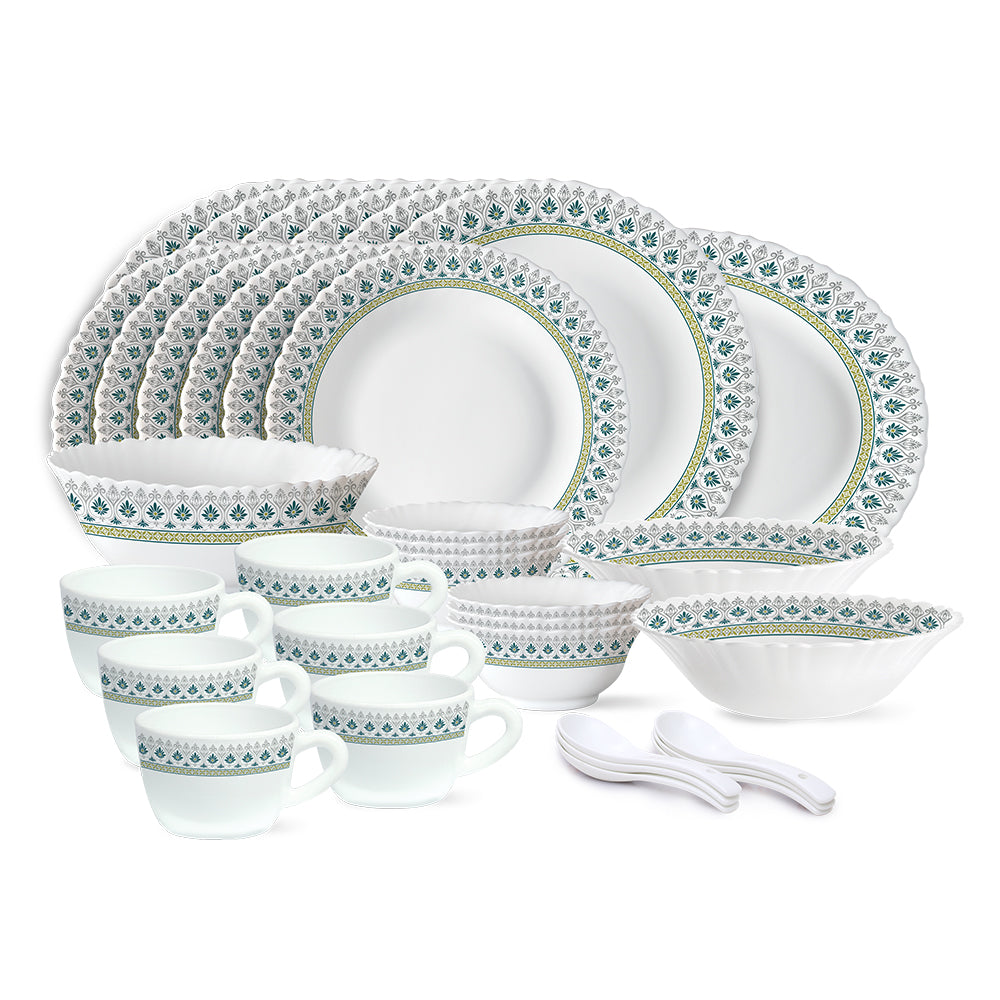 Larah by Borosil, Persia Dinner Set 34 pc Set: Serves 6