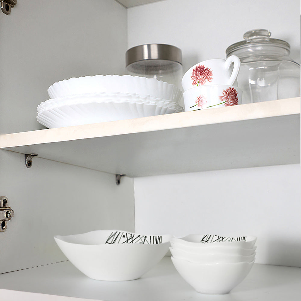 Larah by Borosil Carnival Pudding Set 5 pc Set (Square)