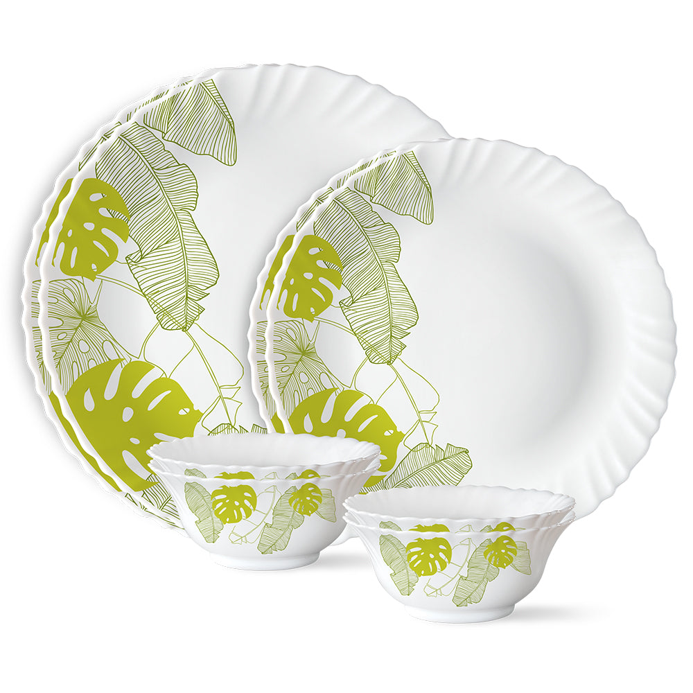 Larah by Borosil, Tropical Dinner Set 6 pc Set: Serves 2