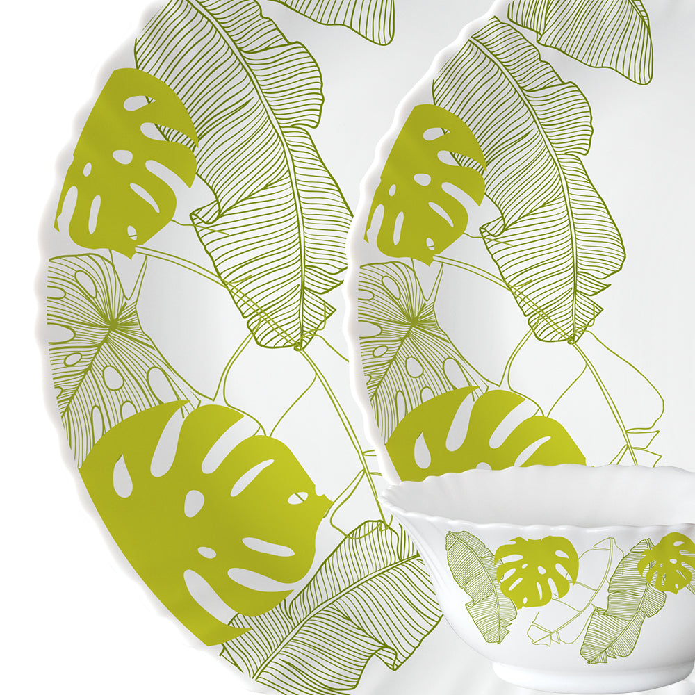 Larah by Borosil, Tropical Dinner Set 6 pc Set: Serves 2