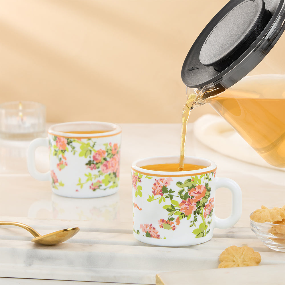 Larah By Borosil Amora Mug Set, 100 ml 100 ml x 6