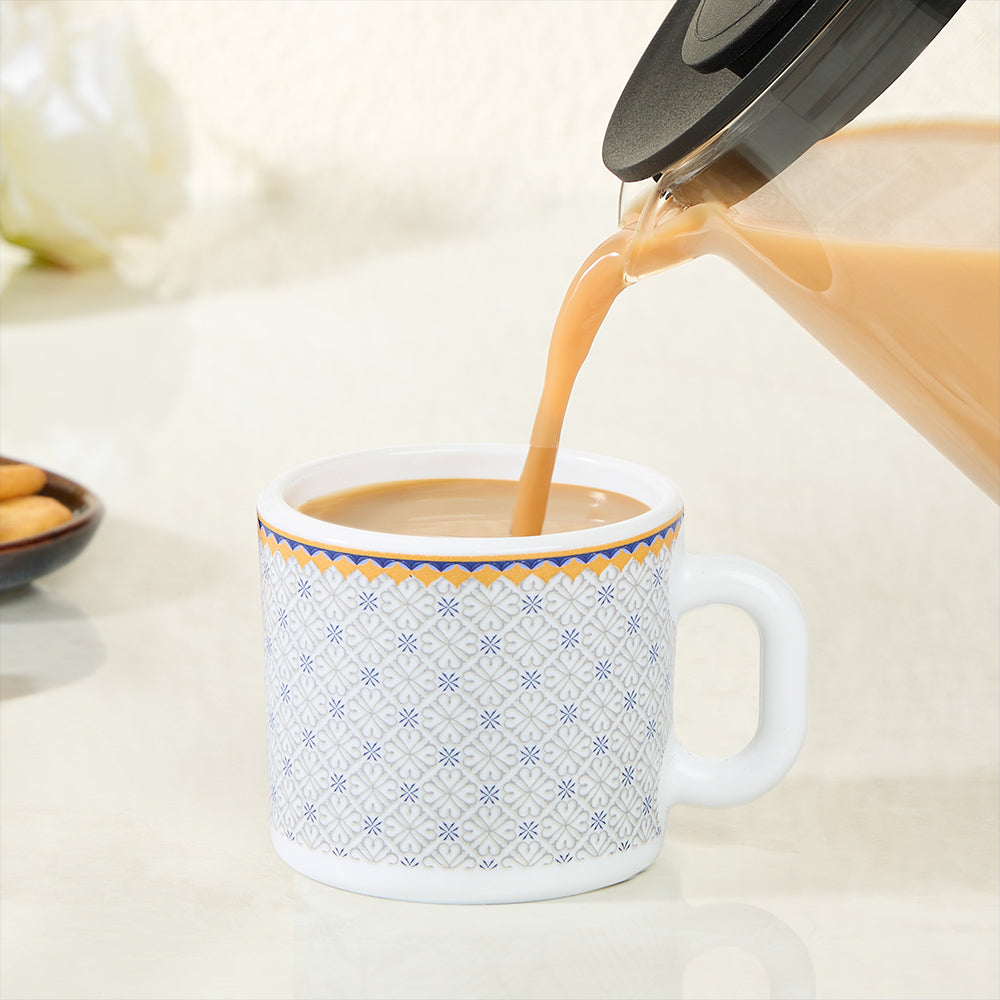 Larah By Borosil Kosmia Mug Set, 100 ml 100 ml x 6