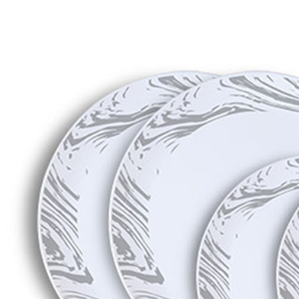 Larah by Borosil, Marble Dinner Set, 36 pc