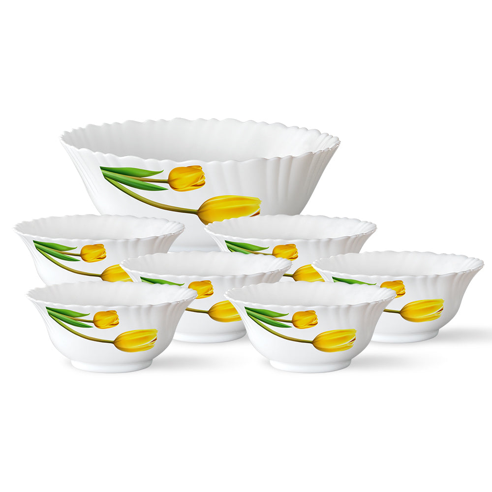 Larah by Borosil Lyana Pudding Set 7 pc Set (Large)
