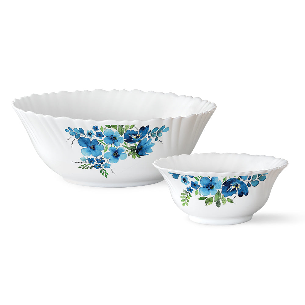 Larah by Borosil Pansy Pudding Set 7 pc Set (Large)